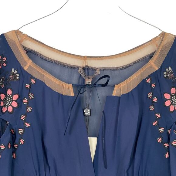 For Love & Lemons Niccola Embroidery Floral Mini Dress Size Medium NEW - Picture 3 of 9